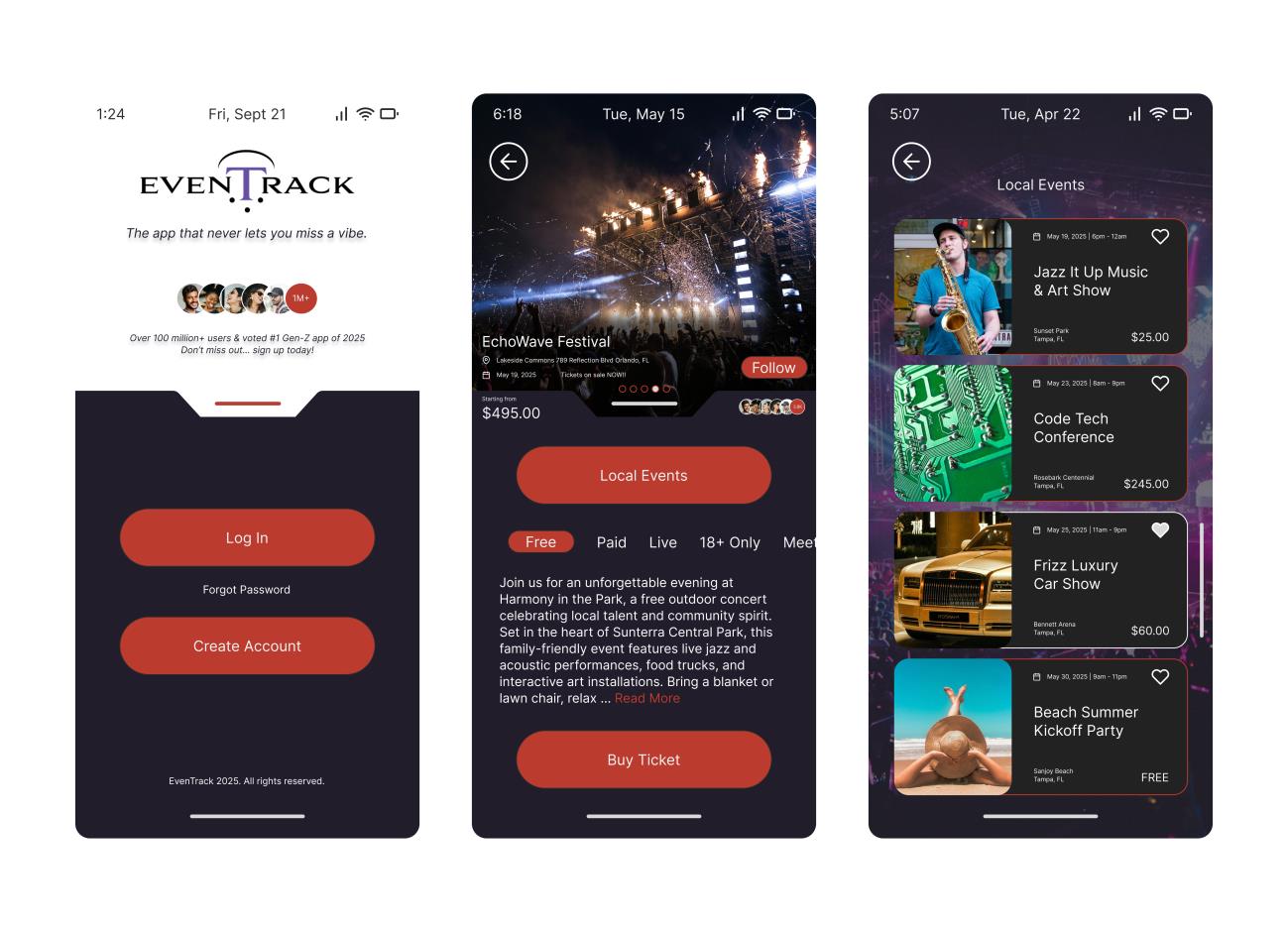 Enhanced app mockups