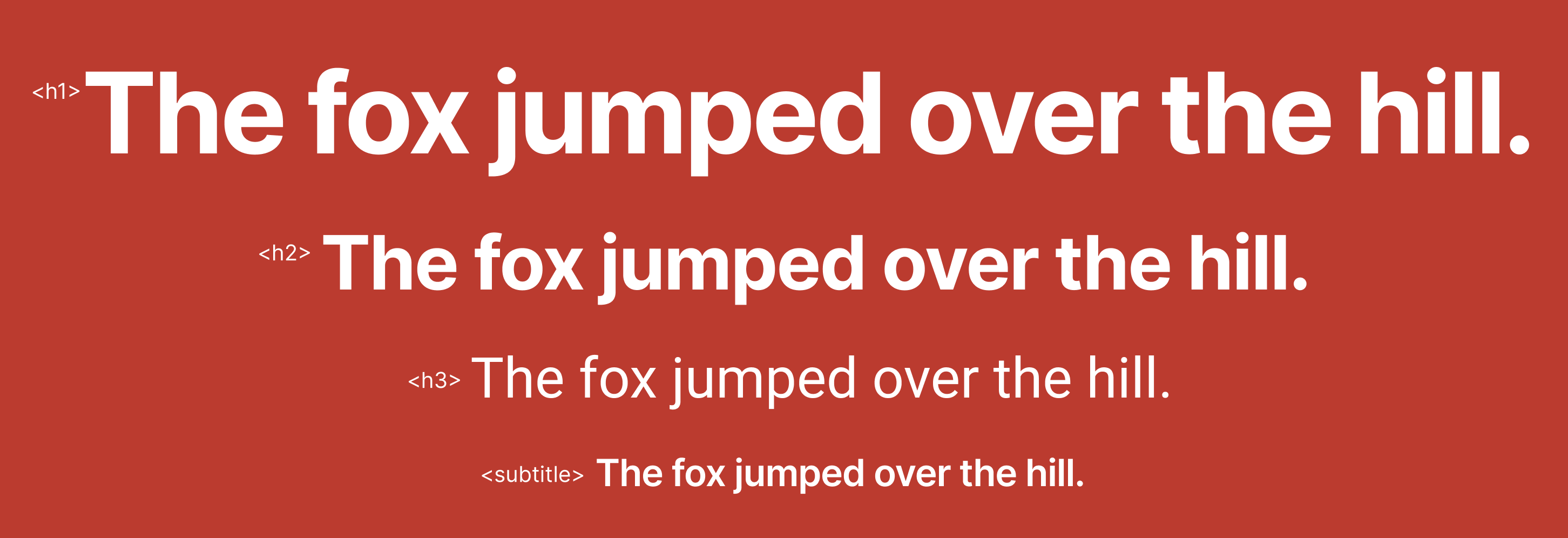 Enhanced text headings